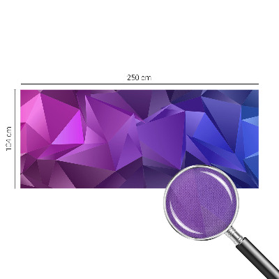 Samolepilna fototapeta za dnevno sobo Vijolični trikotniki