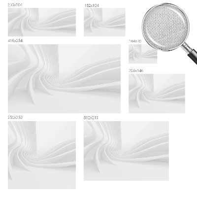 Samolepilna fototapeta za spalnico z motivom valovitih črt