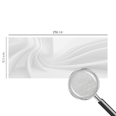 Samolepilna fototapeta za spalnico z motivom valovitih črt