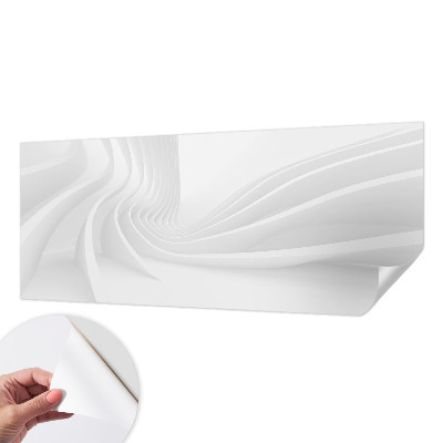 Samolepilna fototapeta za spalnico z motivom valovitih črt