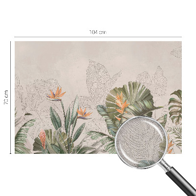 Samolepilna fototapeta za dnevno sobo Tropsko cvetje