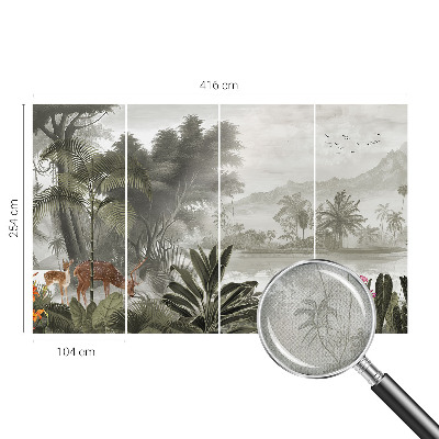 3D fototapeta s tropskim motivom