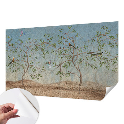 Samolepilna fototapeta Ptice na drevesih