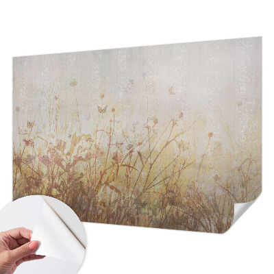 Samolepilna fototapeta za dnevno sobo z motivom travniche harmonije