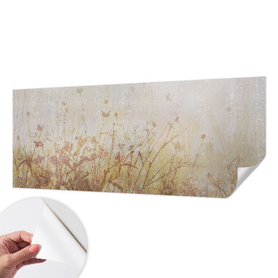 Samolepilna fototapeta za dnevno sobo z motivom travniche harmonije