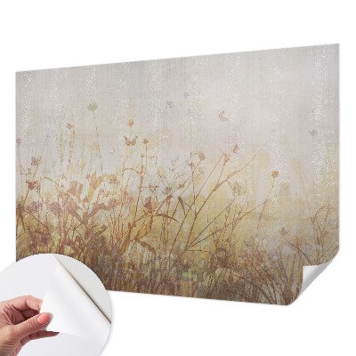 Samolepilna fototapeta za dnevno sobo z motivom travniche harmonije