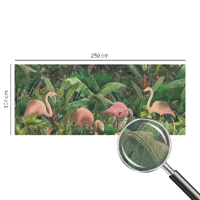 Fototapeta za otroško sobo z motivom rožnatih flamingov