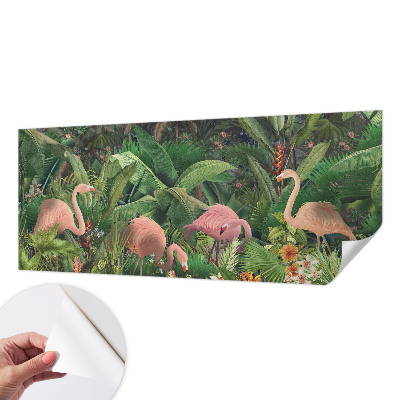 Fototapeta za otroško sobo z motivom rožnatih flamingov
