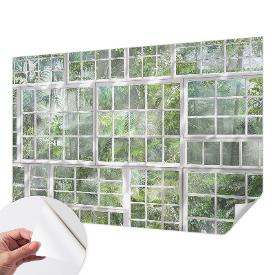 3D fototapeta z zelenim motivom gozda
