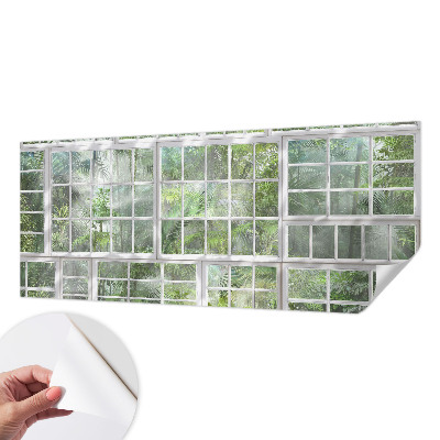 3D fototapeta z zelenim motivom gozda