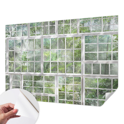 3D fototapeta z zelenim motivom gozda