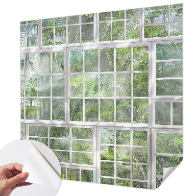 3D fototapeta z zelenim motivom gozda