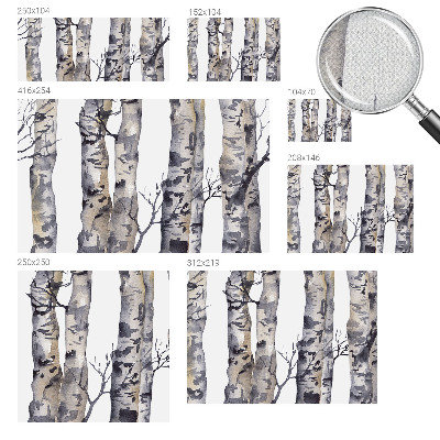 Samolepilna fototapeta za dnevno sobo Aspen gozd