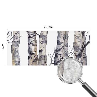 Samolepilna fototapeta za dnevno sobo Aspen gozd