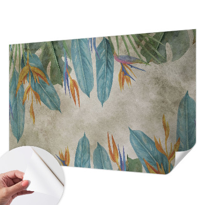 Samolepilna fototapeta za spalnico Tropsko cvetje