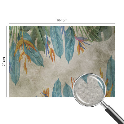 Samolepilna fototapeta za spalnico Tropsko cvetje