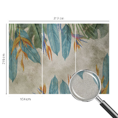 Samolepilna fototapeta za spalnico Tropsko cvetje