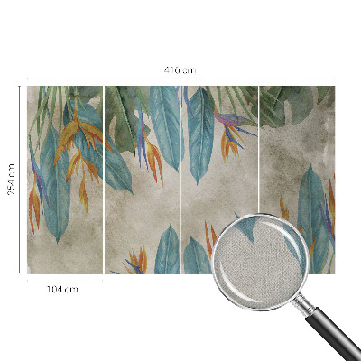 Samolepilna fototapeta za spalnico Tropsko cvetje