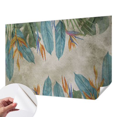 Samolepilna fototapeta za spalnico Tropsko cvetje