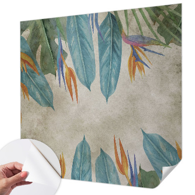 Samolepilna fototapeta za spalnico Tropsko cvetje