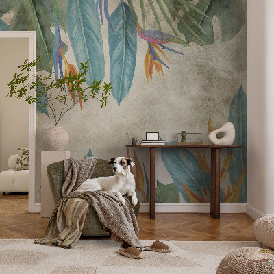 Samolepilna fototapeta za spalnico Tropsko cvetje