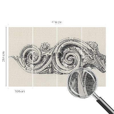 3D fototapeta z rastlinskim motivom