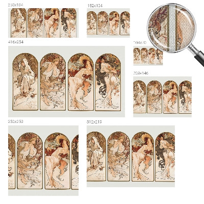 Samolepilna fototapeta za dnevno sobo Ženske pore