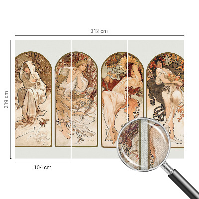 Samolepilna fototapeta za dnevno sobo Ženske pore