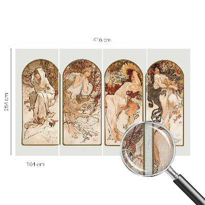 Samolepilna fototapeta za dnevno sobo Ženske pore