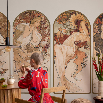 Samolepilna fototapeta za dnevno sobo Ženske pore