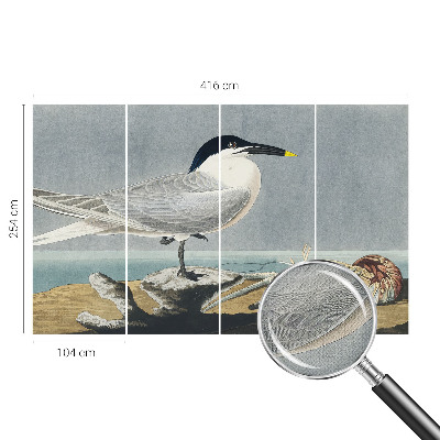 3D fototapeta z motivom ptic v elegantnem stilu