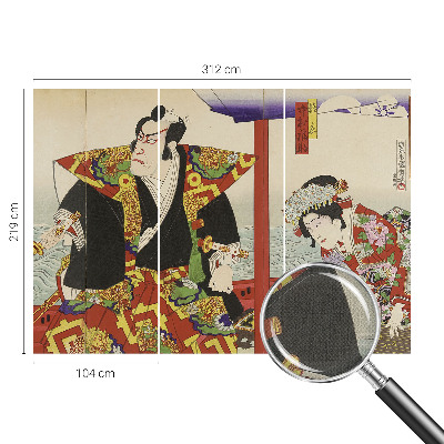 3D fototapeta z motivom japonskega gledališča