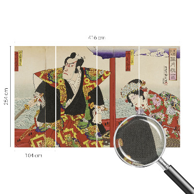 3D fototapeta z motivom japonskega gledališča