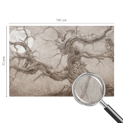 Fototapeta za otroško sobo z motivom nočnih ptic