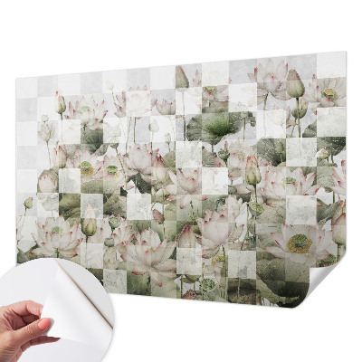 Samolepilna fototapeta z vzorcem lotosa