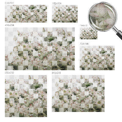 Samolepilna fototapeta Vzorci lotosa