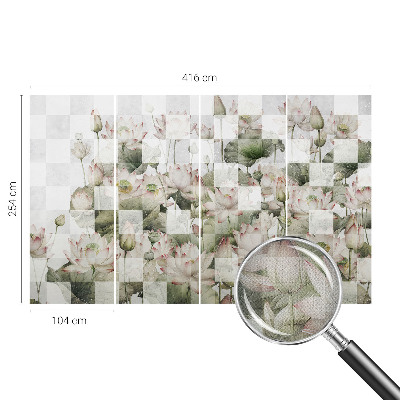 Samolepilna fototapeta z vzorcem lotosa