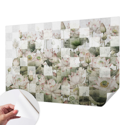Samolepilna fototapeta z vzorcem lotosa