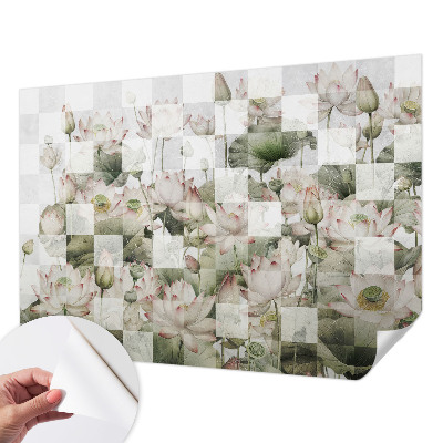 Samolepilna fototapeta z vzorcem lotosa