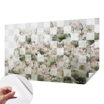 Samolepilna fototapeta z vzorcem lotosa