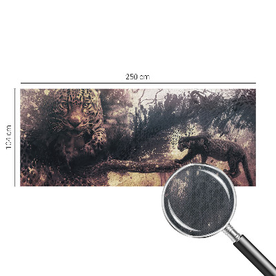 Samolepilna fototapeta za dnevno sobo z gozdnim motivom