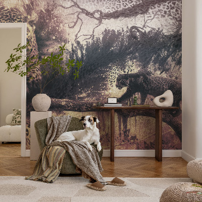 Samolepilna fototapeta za dnevno sobo Gozdna tema