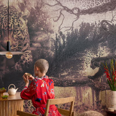 Samolepilna fototapeta za dnevno sobo Gozdna tema