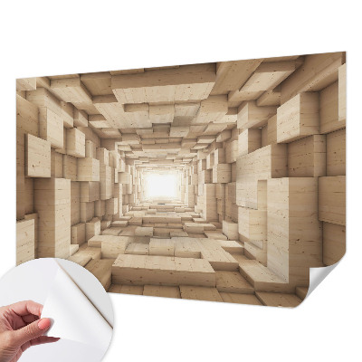 3D fototapeta z motivom lesenega tunela