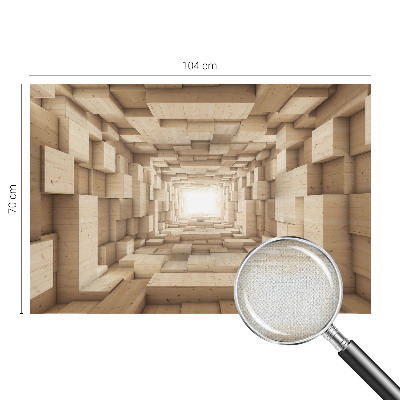 3D fototapeta z motivom lesenega tunela