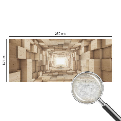 3D fototapeta z motivom lesenega tunela