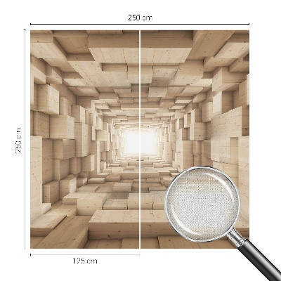 3D fototapeta z motivom lesenega tunela
