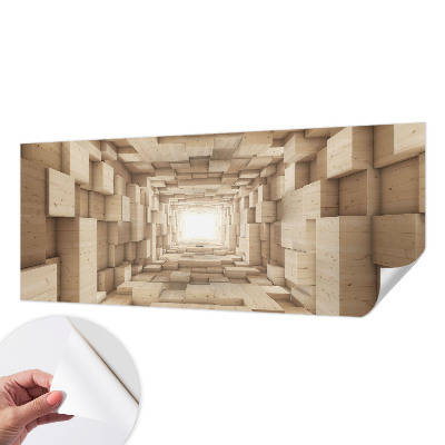 3D fototapeta z motivom lesenega tunela