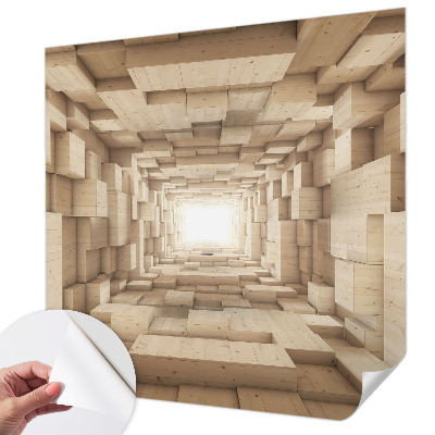 3D fototapeta z motivom lesenega tunela