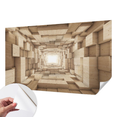 3D fototapeta z motivom lesenega tunela